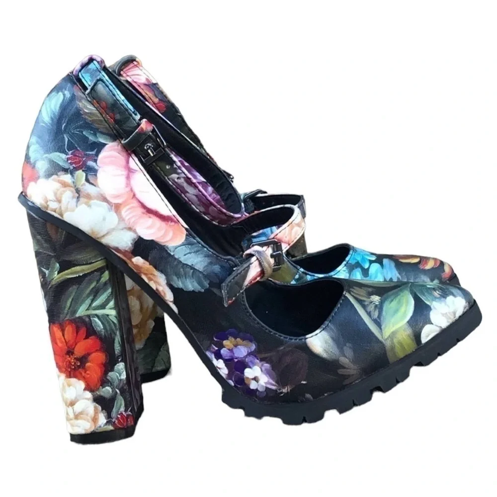 Beau t Ashe, chunky heel shoe 0646
